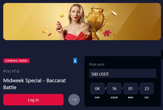 baccarat tournaments at livecasino io